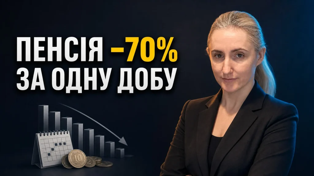Реальна пенсія в Україні 2026: чому дохід падає на 70% за одну добу — і що з цим робити
